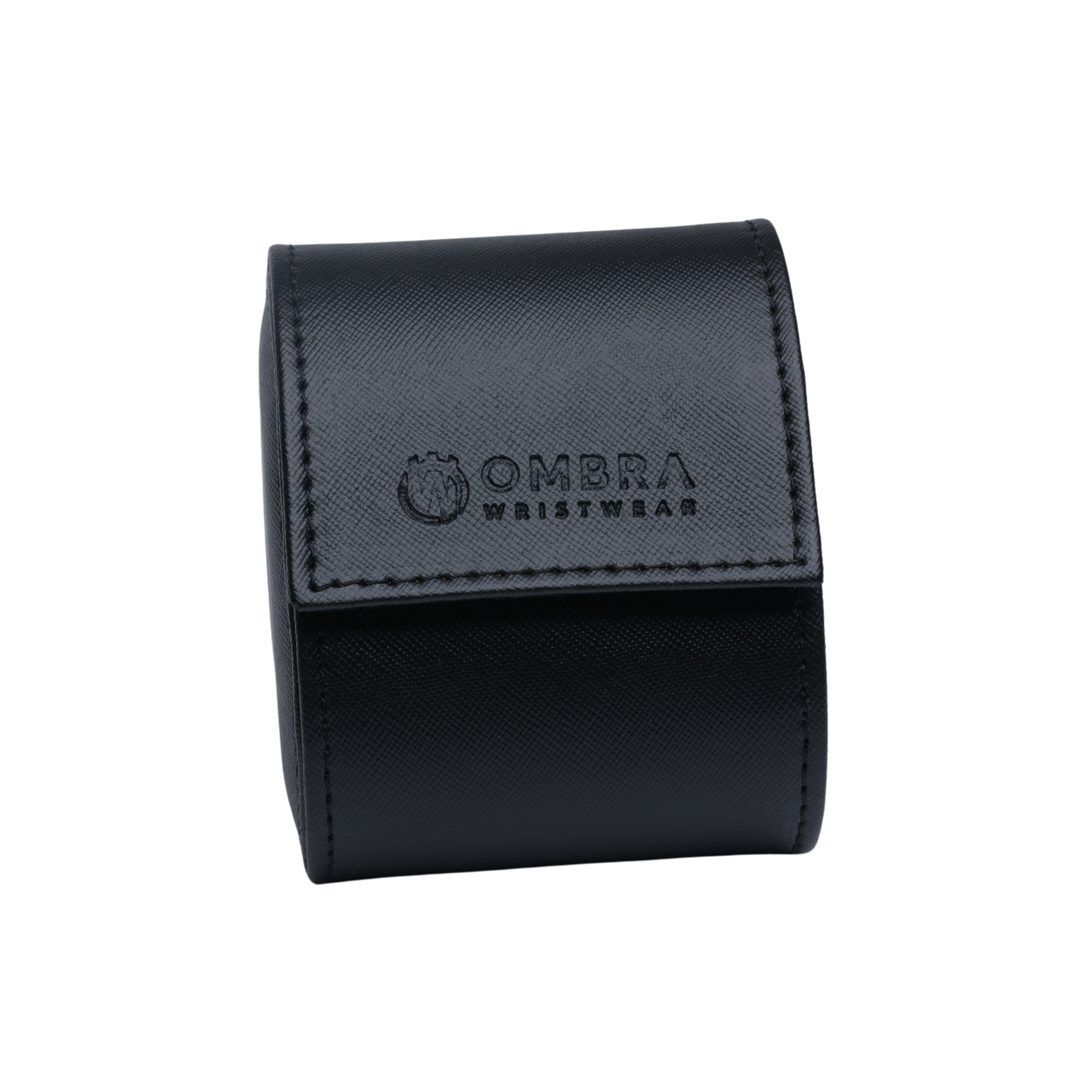 Ombra Luxury Black Leather Watch Travel Case
